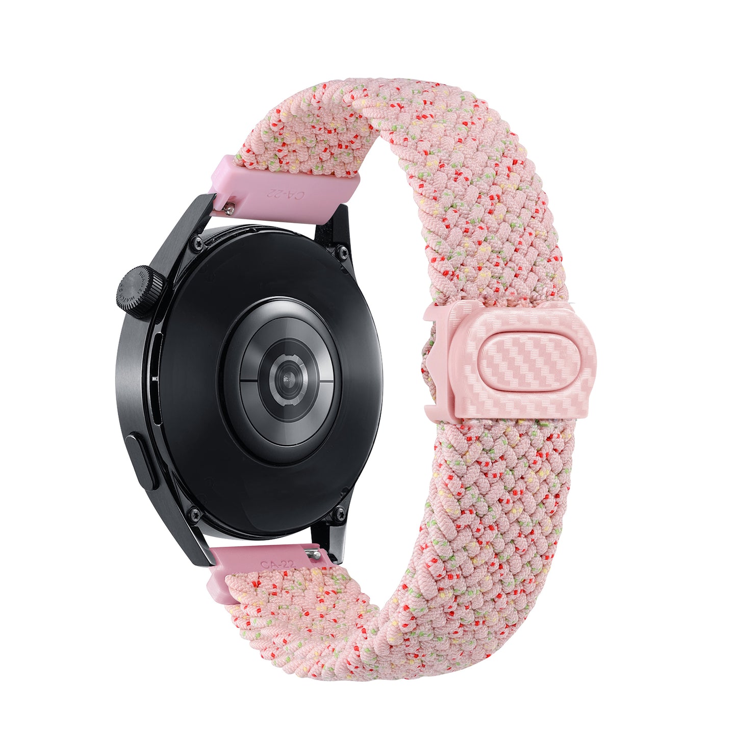 Bracelet en nylon tressé - Rose Étoilé
