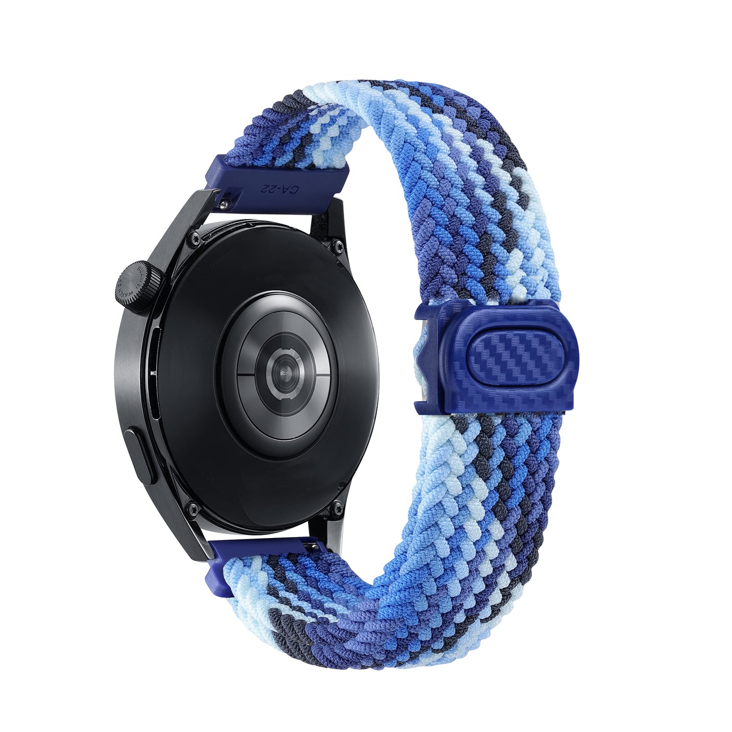 Bracelet en nylon tressé - Bleu ZigZag